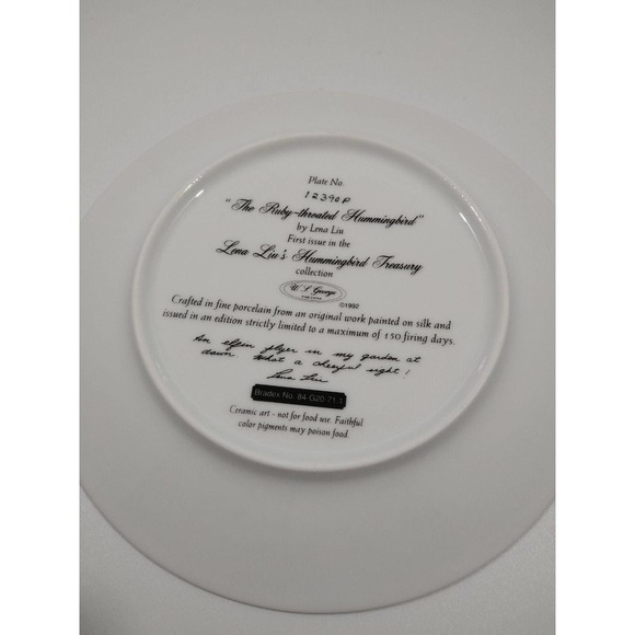 Lena Liu Hummingbird Collection Decor Plate - Picture 5 of 6